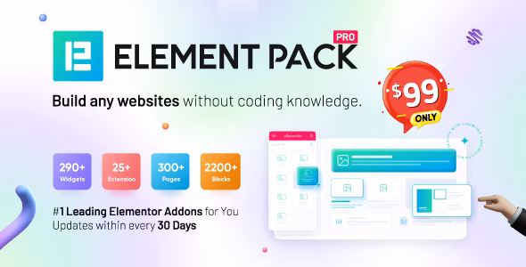 Element Pack - Addon Elementor Page Builder WordPress 7.13.1